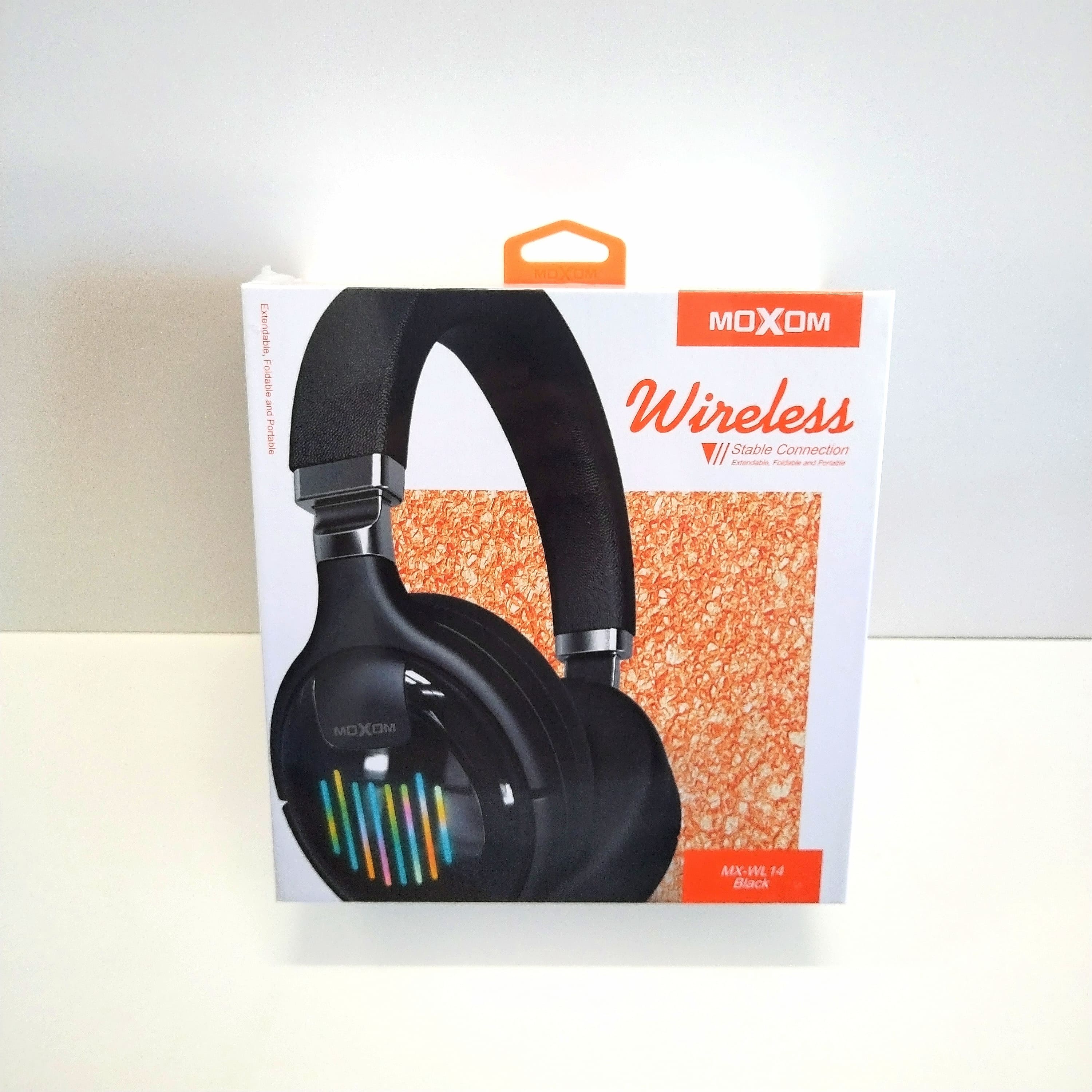 MOXOM Premium Wireless BT Headphones (Black)